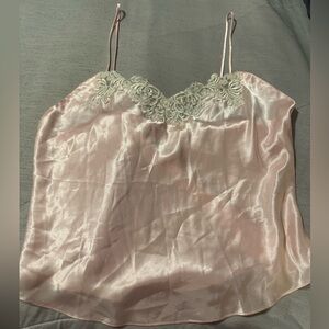Deadstock vintage victoria secret silk pink satin Camisole